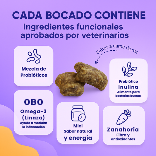 Probiótico Integral Pet™️ | FORMULA DESARROLLADA 100% Natural  | Producto #1 en el mercado.